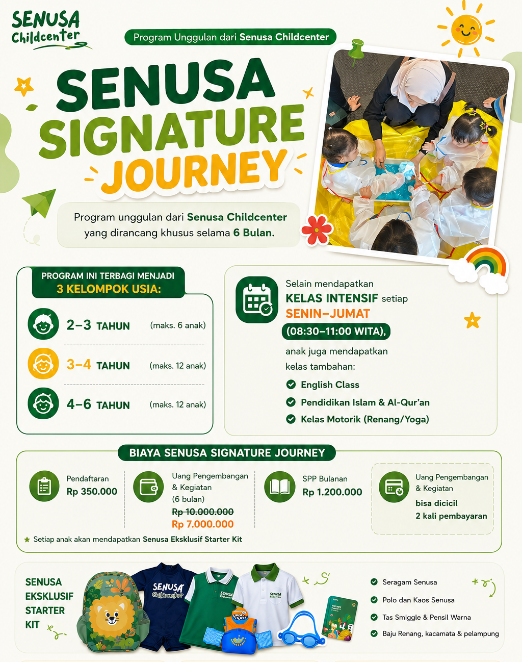 Poster informasi Program Reguler Senusa Signature Journey