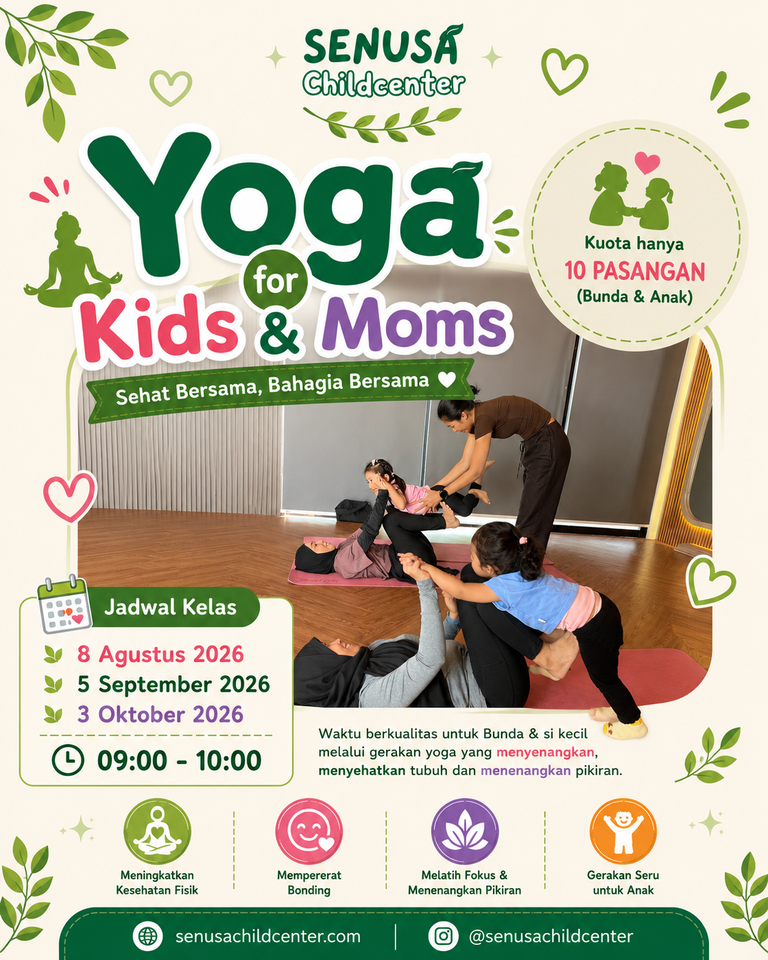 Jadwal Yoga for Kids & Moms